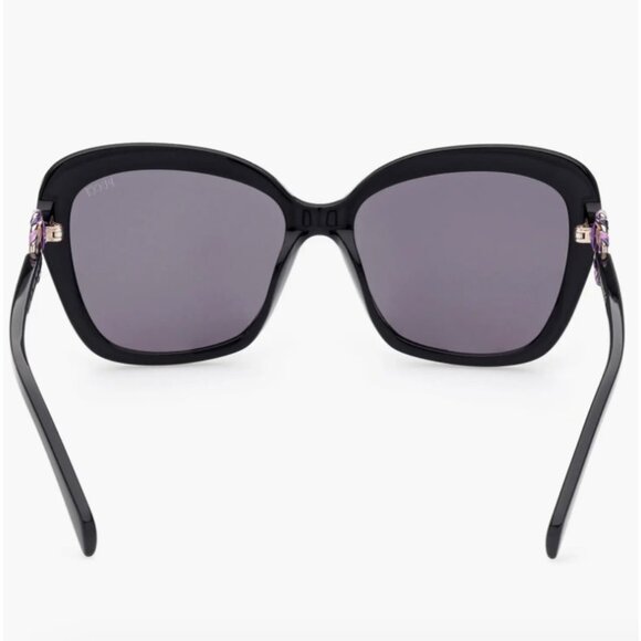 58mm Butterfly Sunglasses Emilio Pucci  Shiny Black  Smoke main image 10